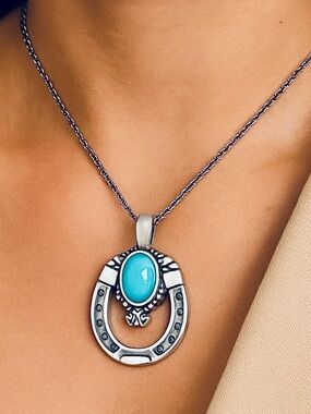 James Avery Turquoise Pendant Gemstone Charm RETAILS FOR $179 LIKE & GET 25% OFF